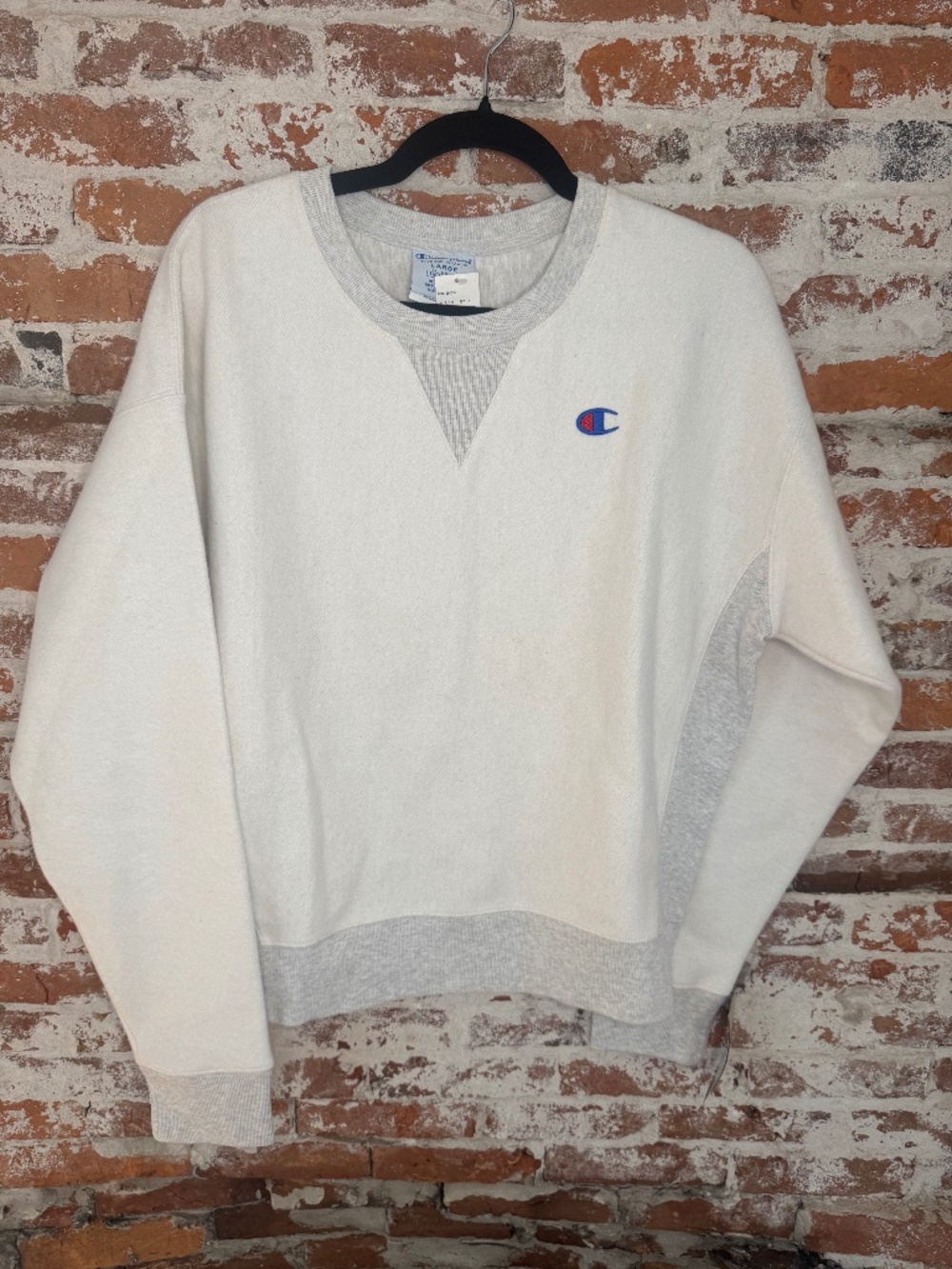 Champion Inside Out Reverse Weave Sweatshirt Mens Large Gray NWT